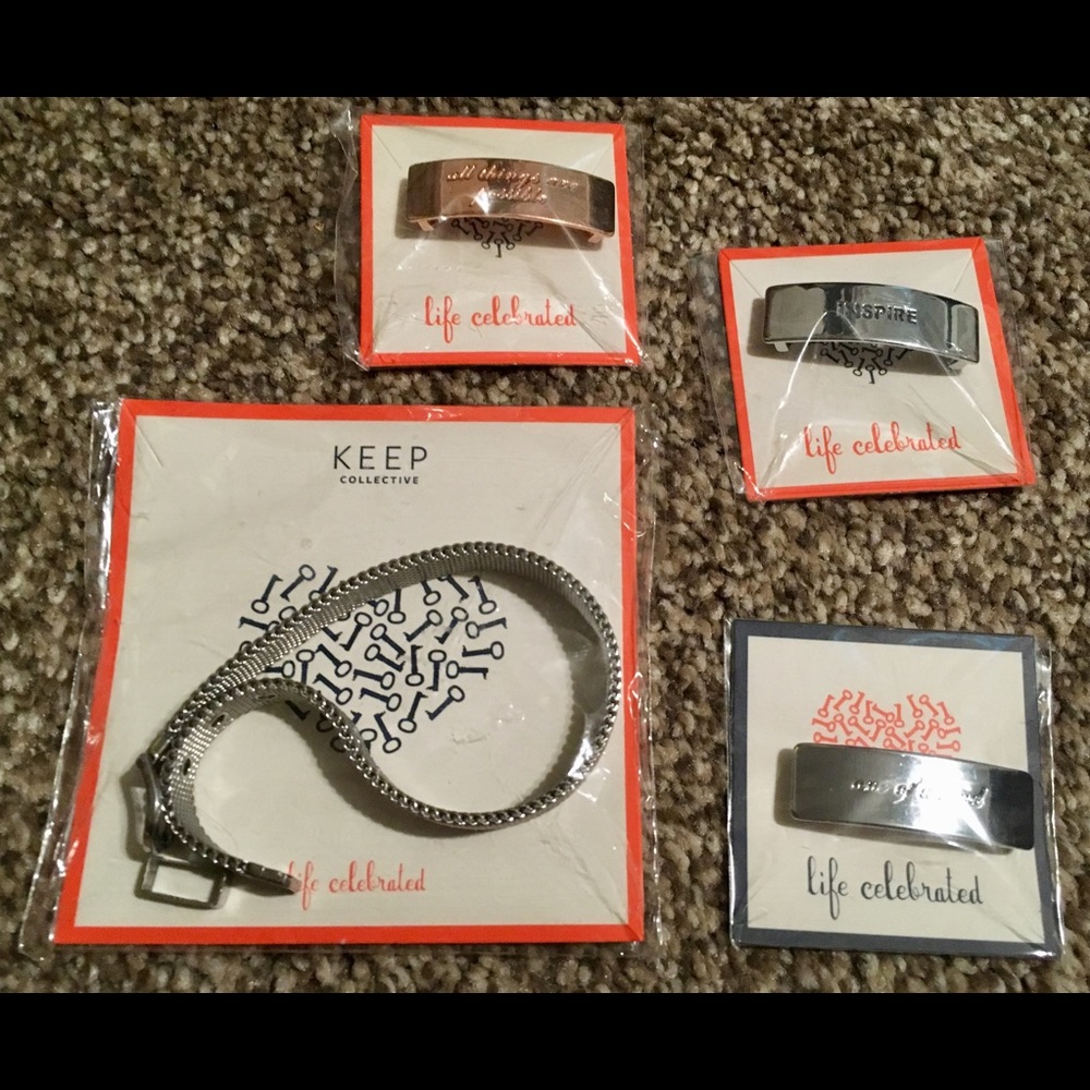 KeepCollective Mesh Bracelet & 2 Bars NEW!